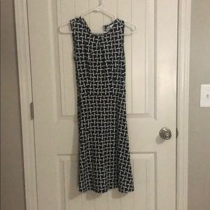New York and Company dress black and white